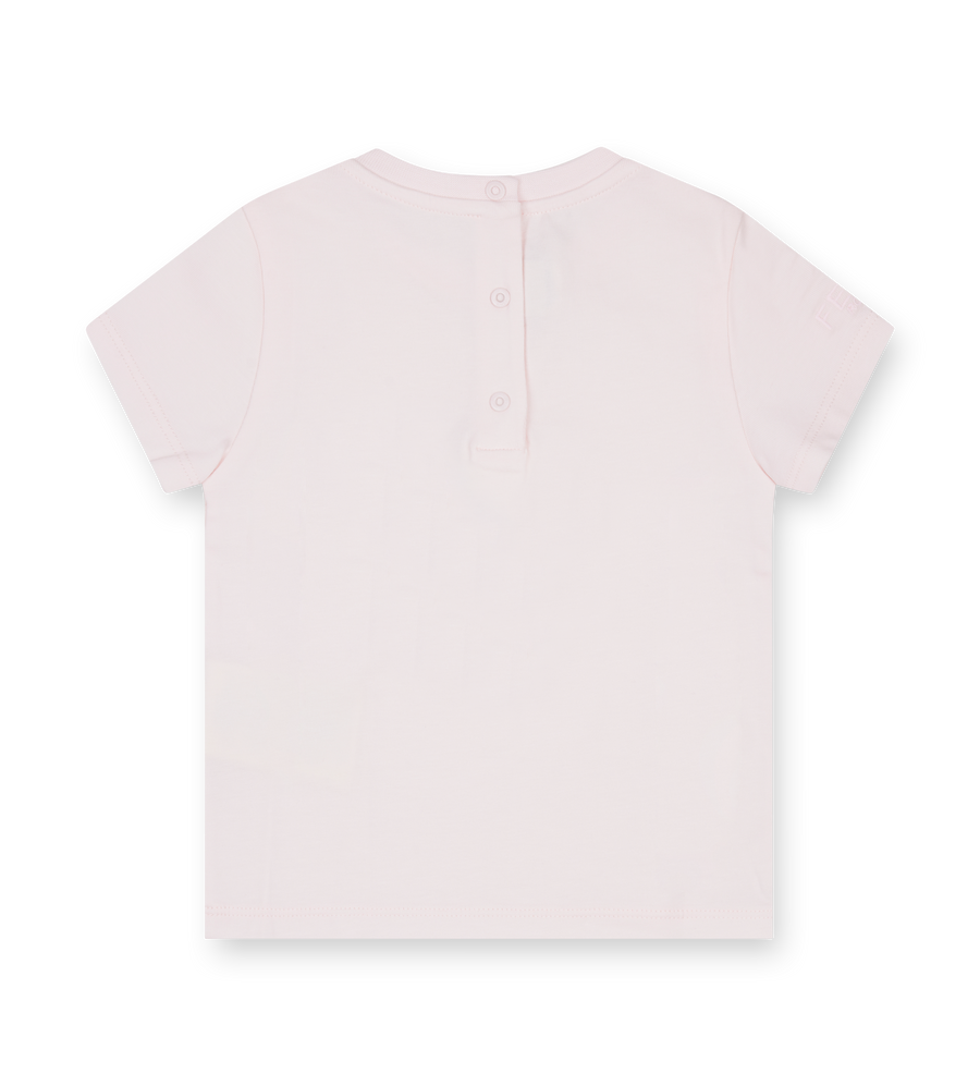 Pink t-shirt on a white background