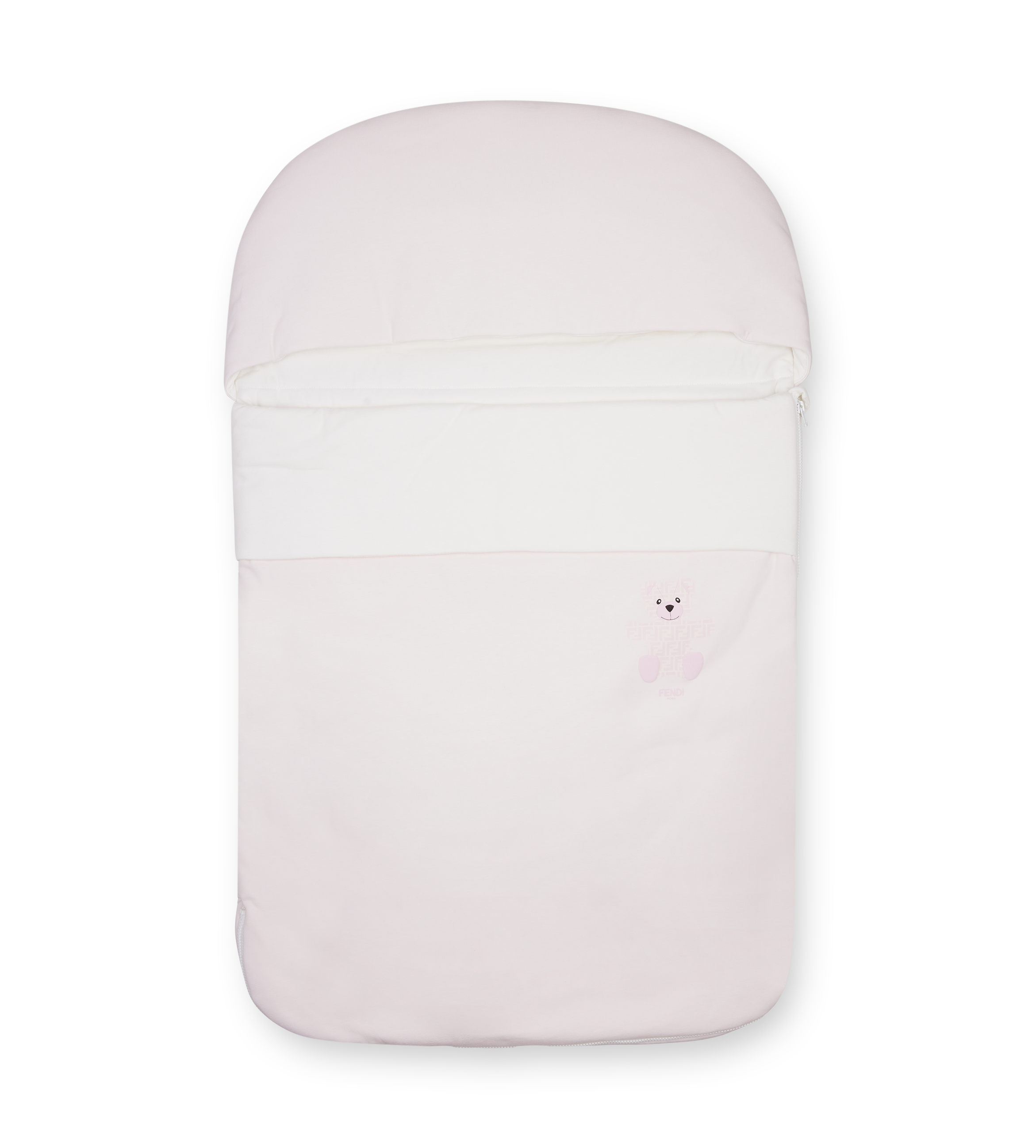 White wireless earbuds case on a white background