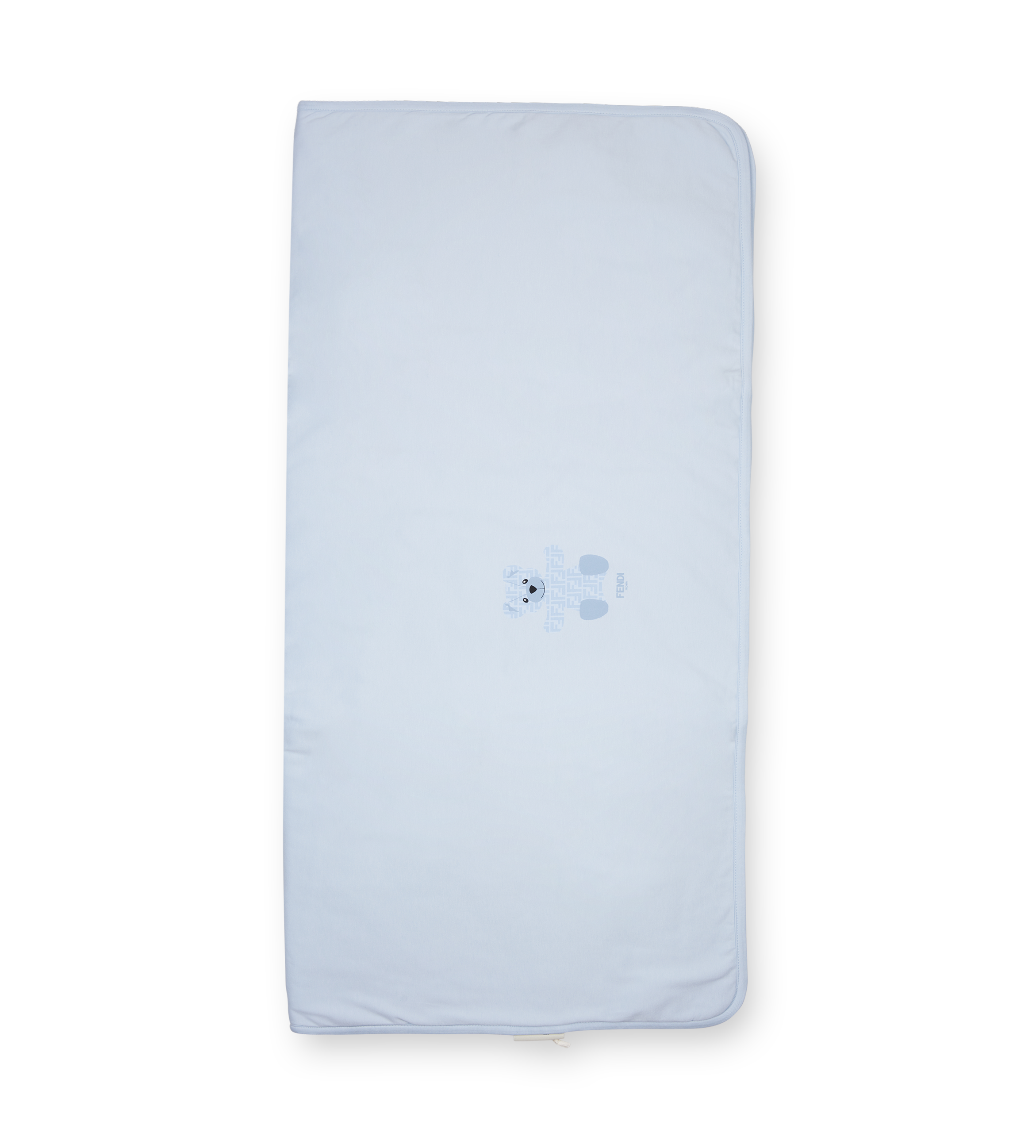 Fendi Jersey Logo Blanket in Light Blue