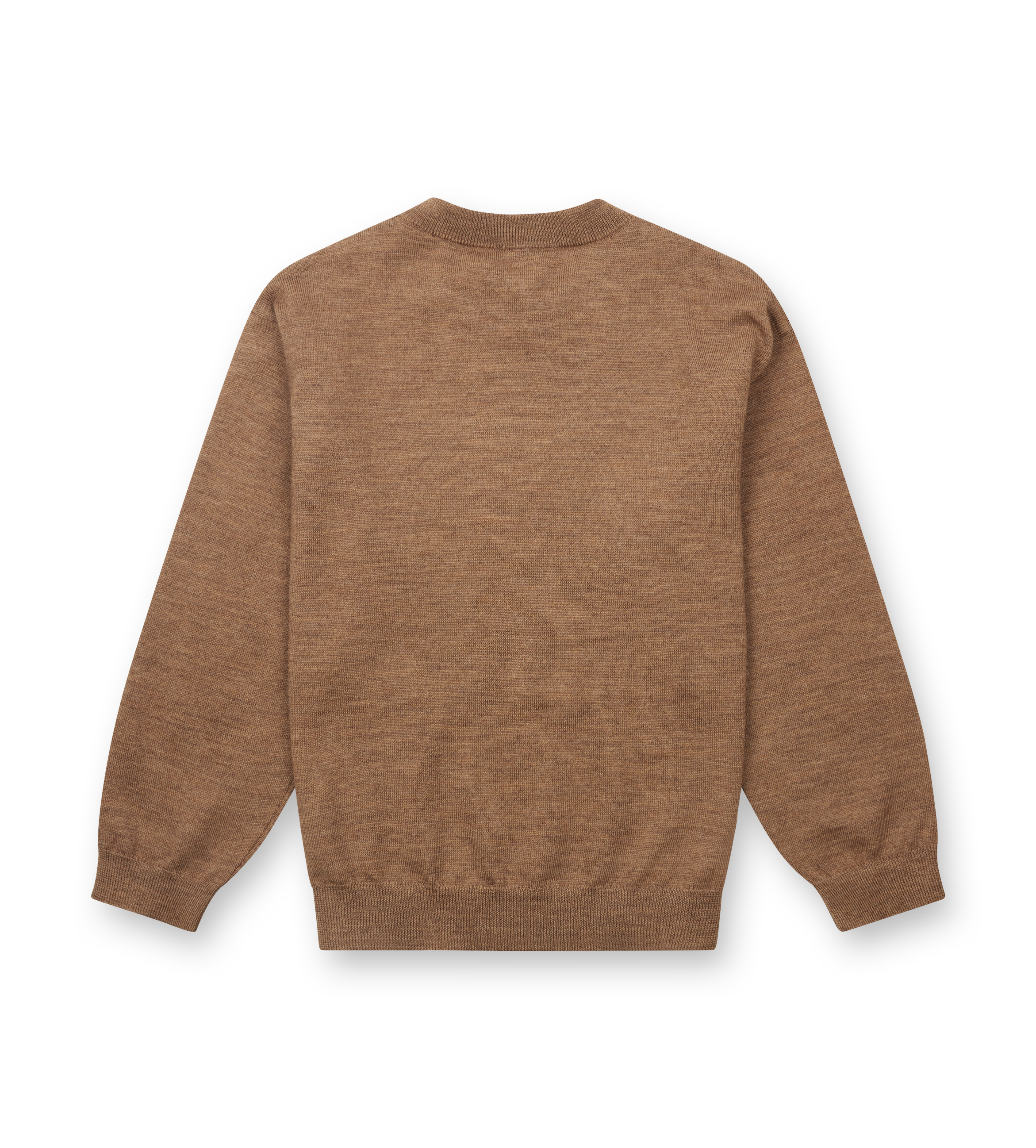 Brown sweater on a white background