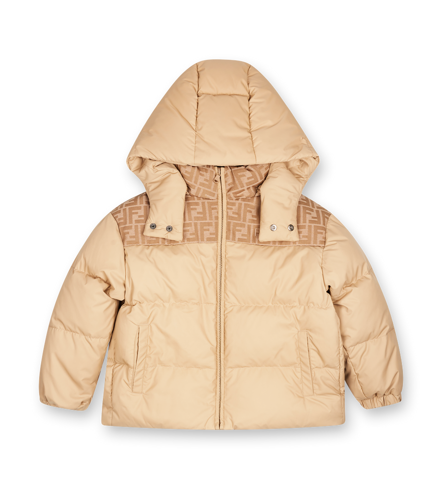 Fendi Puffer Jacket in Beige (Kids)