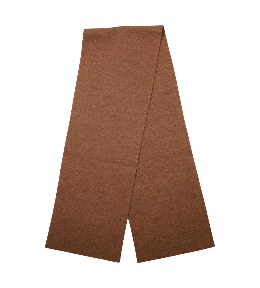 Brown scarf on a white background