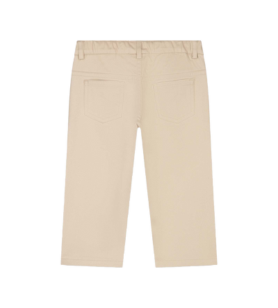 Fendi Kids Katoenen chinobroek in beige