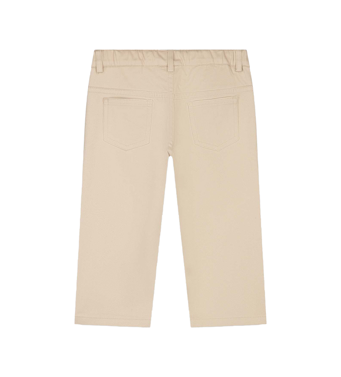 Fendi Kids Katoenen chinobroek in beige