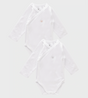 Baby Bodysuit Crown Set In White