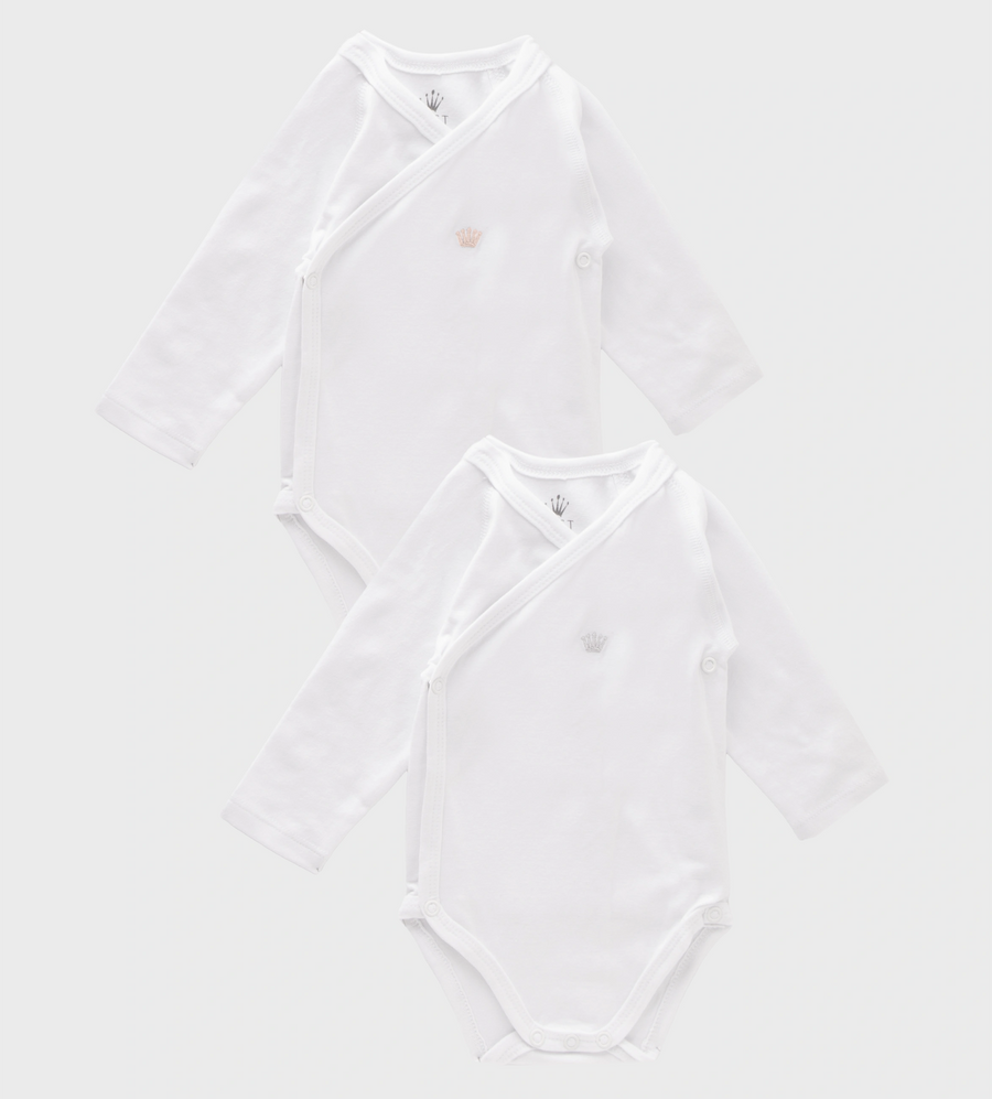 First Bodysuit Crown Set In White (Baby)