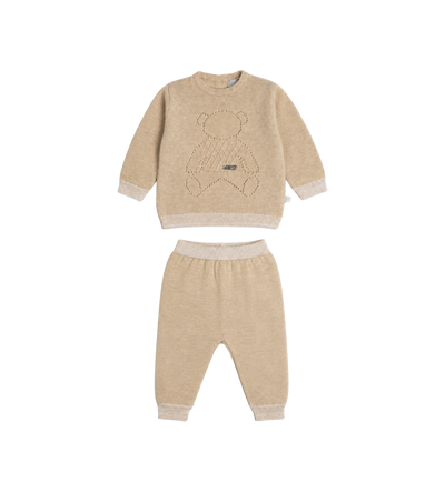 Baby Teddy Knitted In beige uitgevoerd