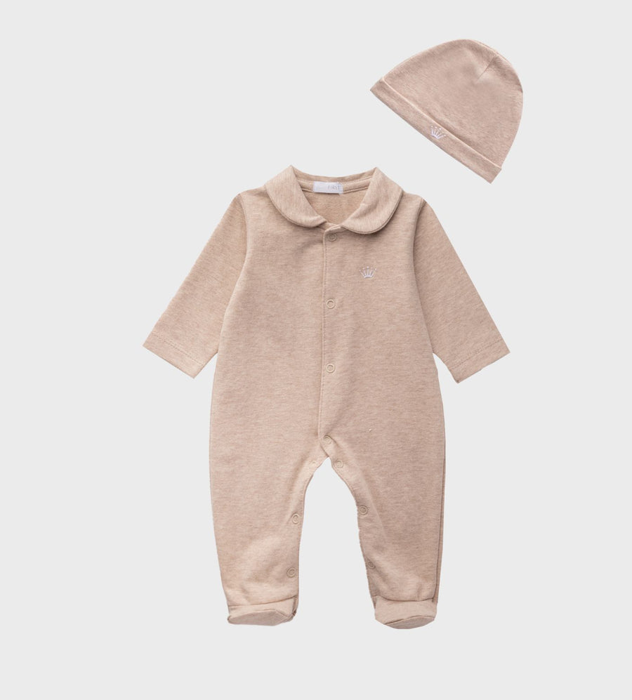 First Angel Bodysuit in Beige (Baby)