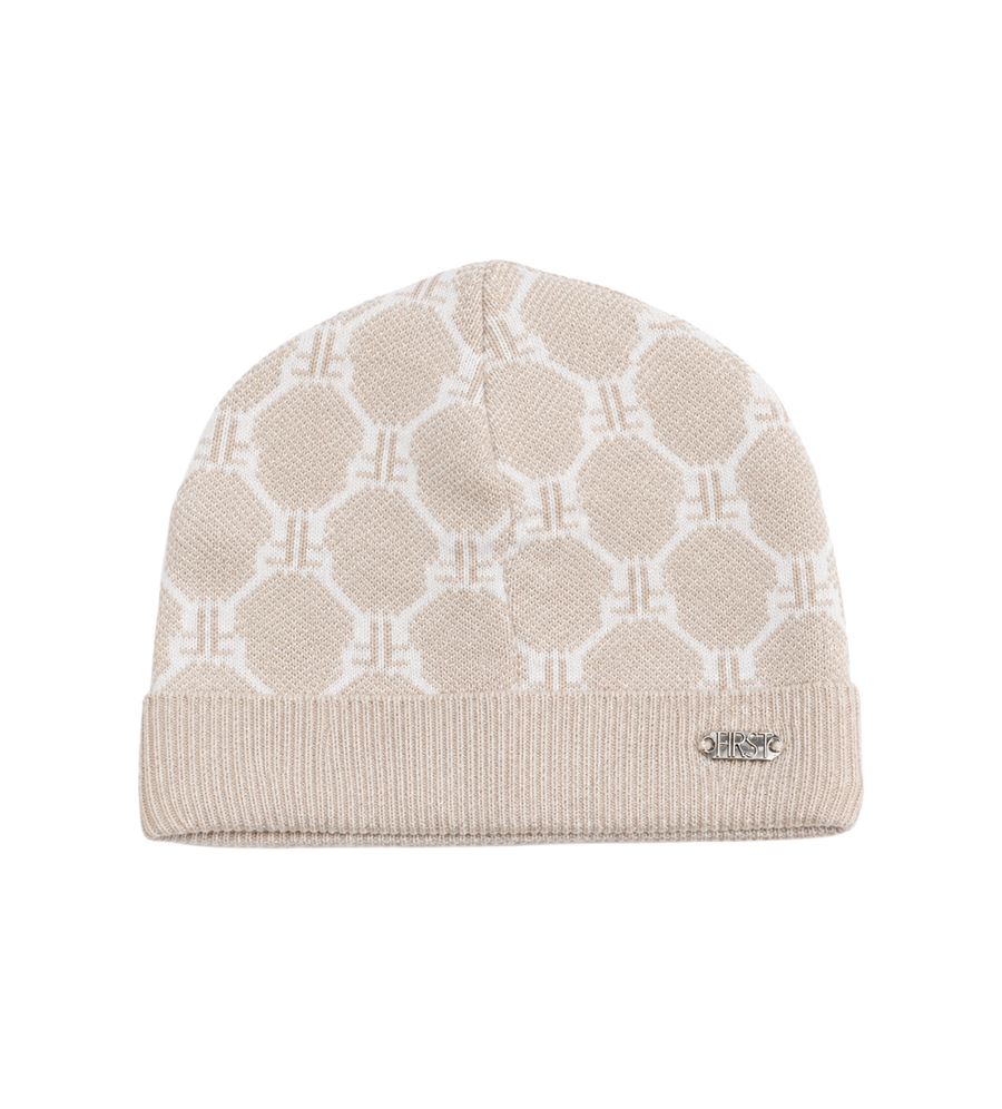 First Baby Knitted Hat in Beige