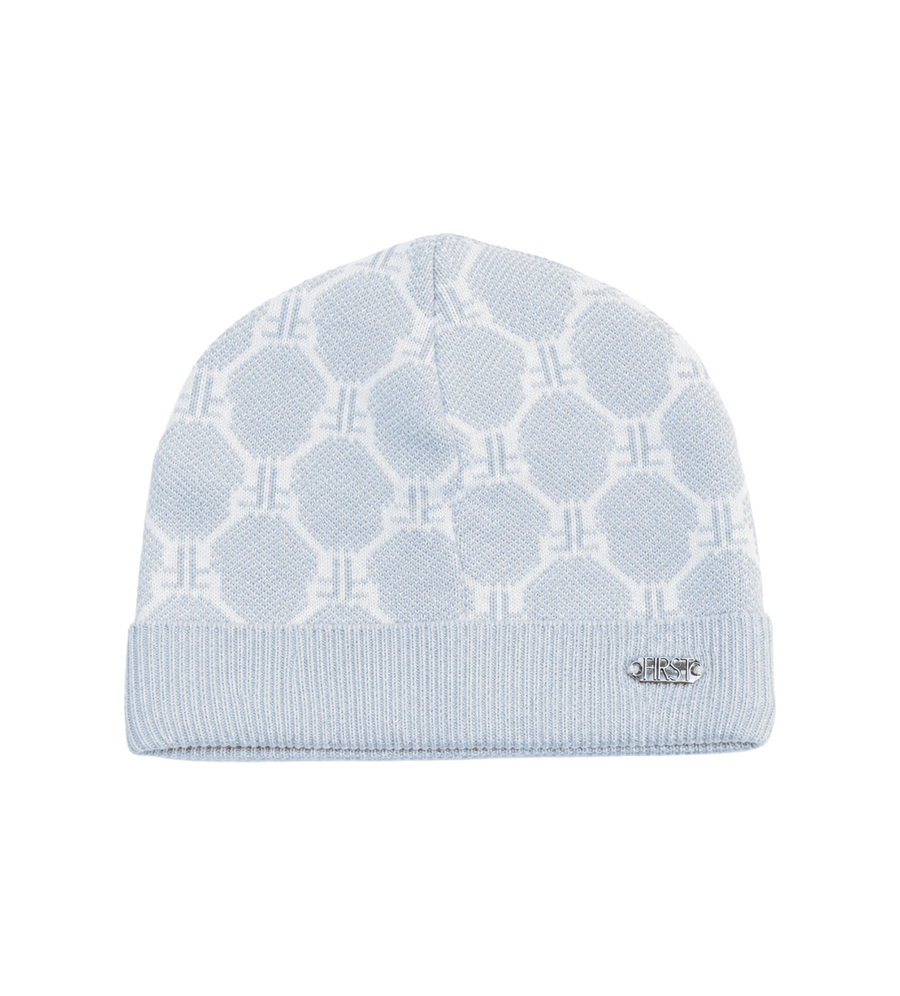 First Baby Kintted Hat in Azzuro