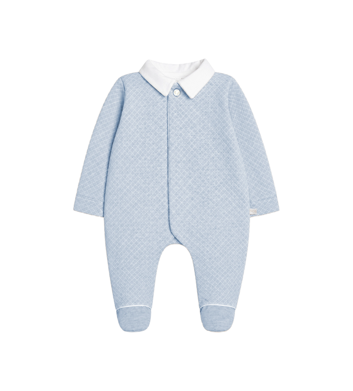 Baby Piqué teddy rompertje in blauw