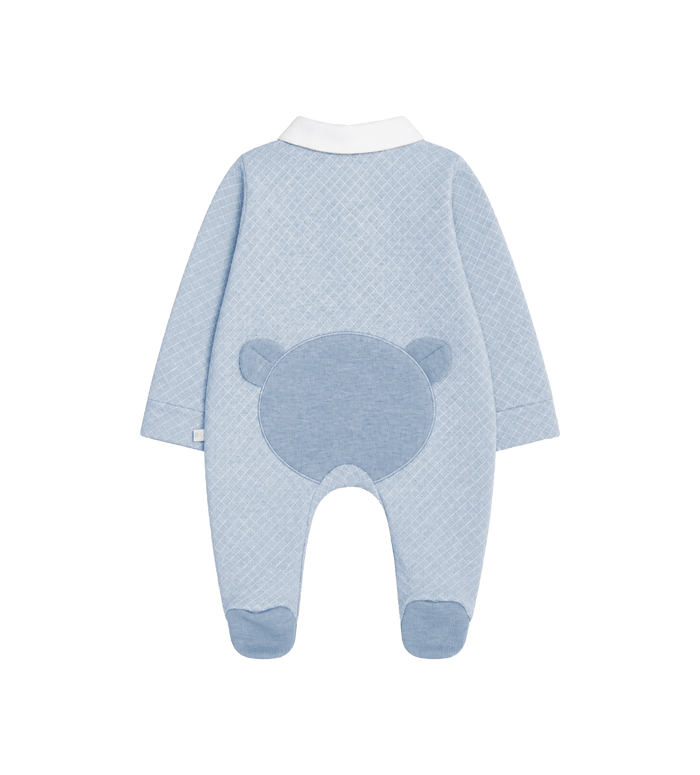 Baby Piqué teddy rompertje in blauw