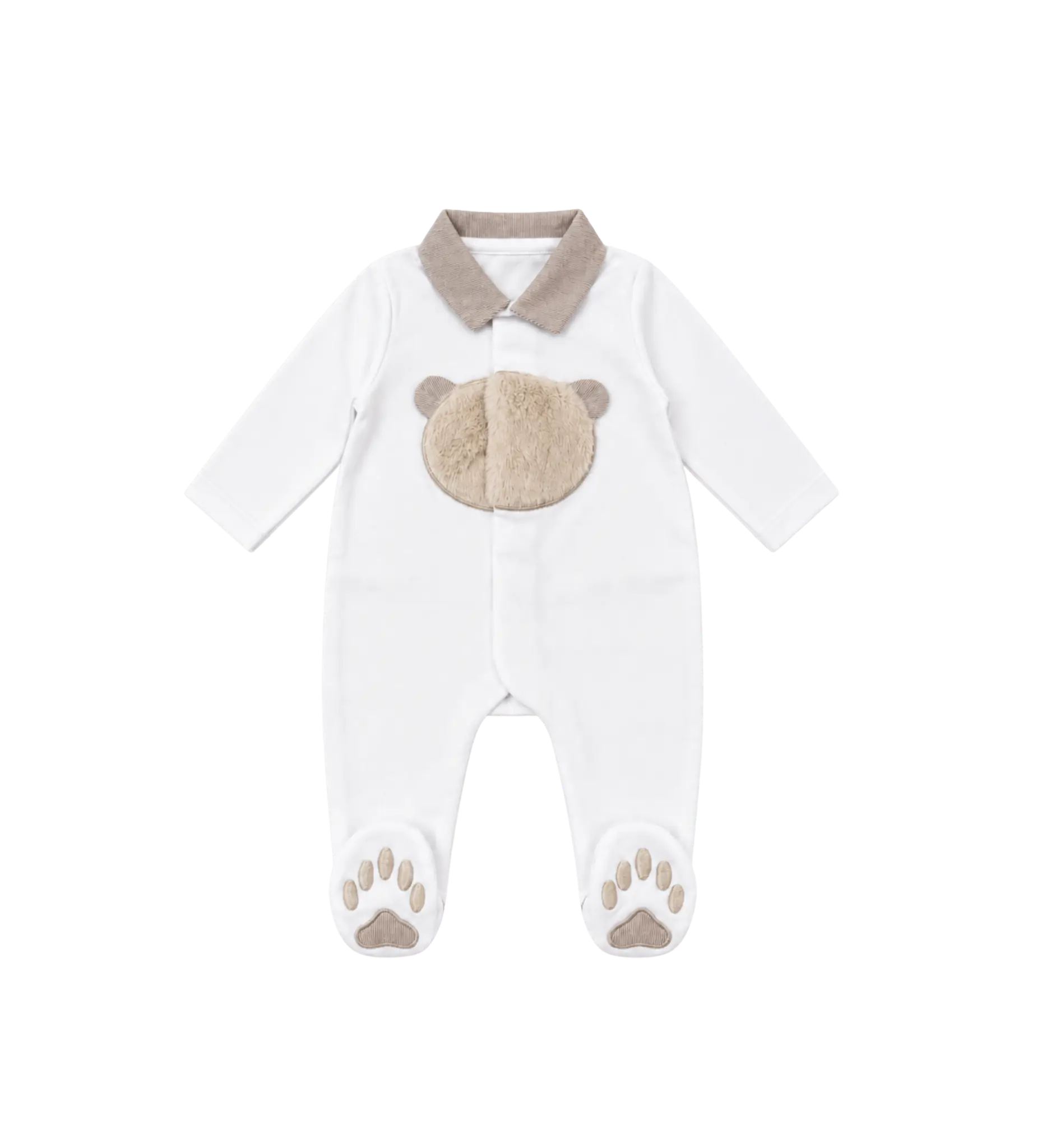 Baby cotton teddy romper