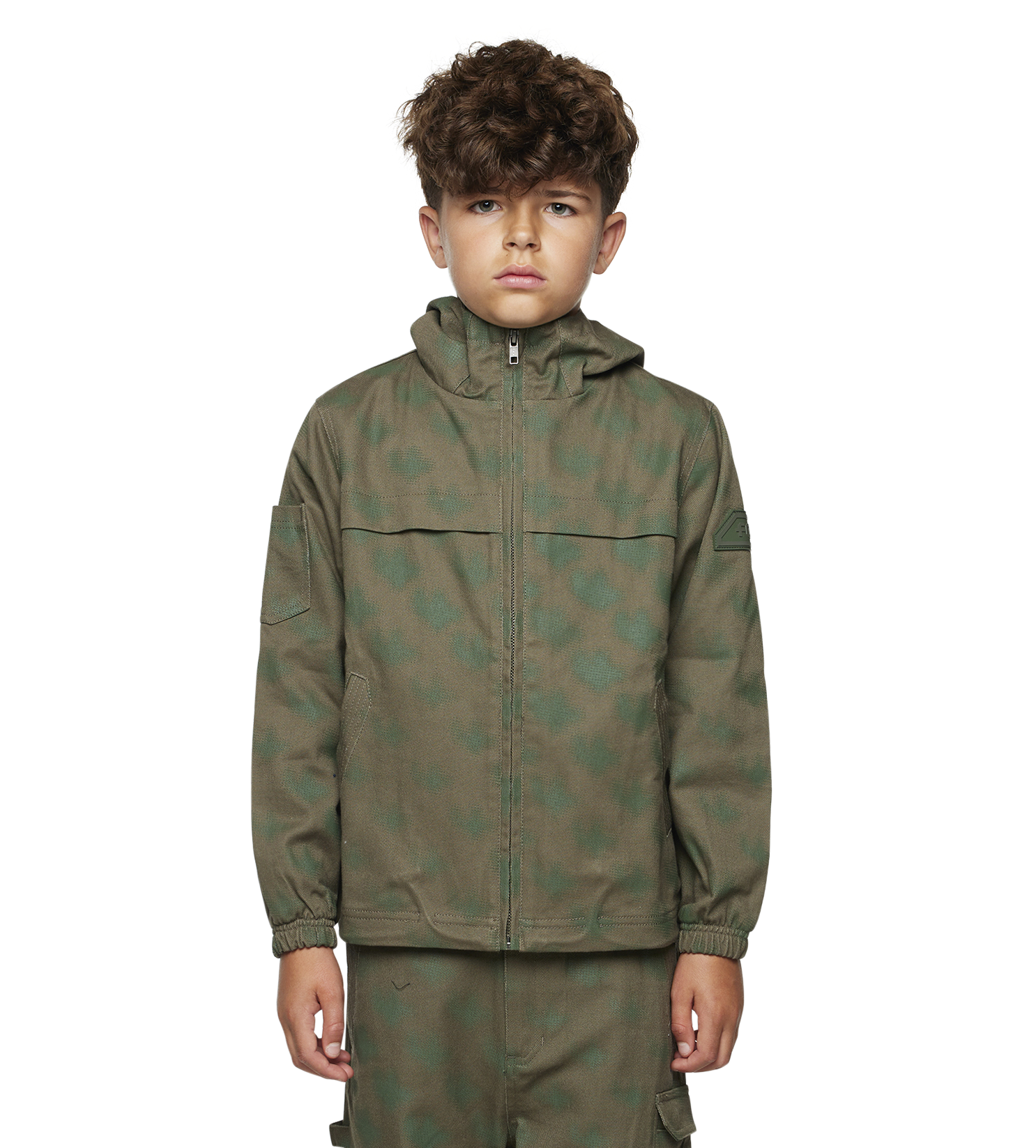 Square Logo Workwear Jacket Moss Green