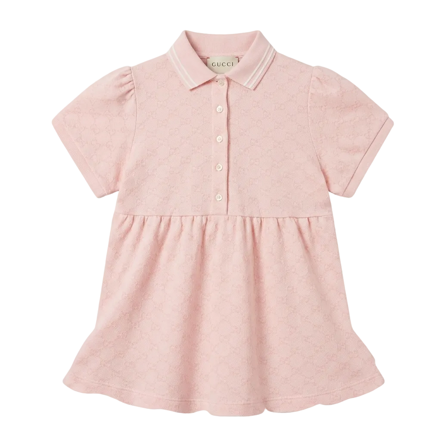Gucci Kinderjurk van GG-katoen in roze