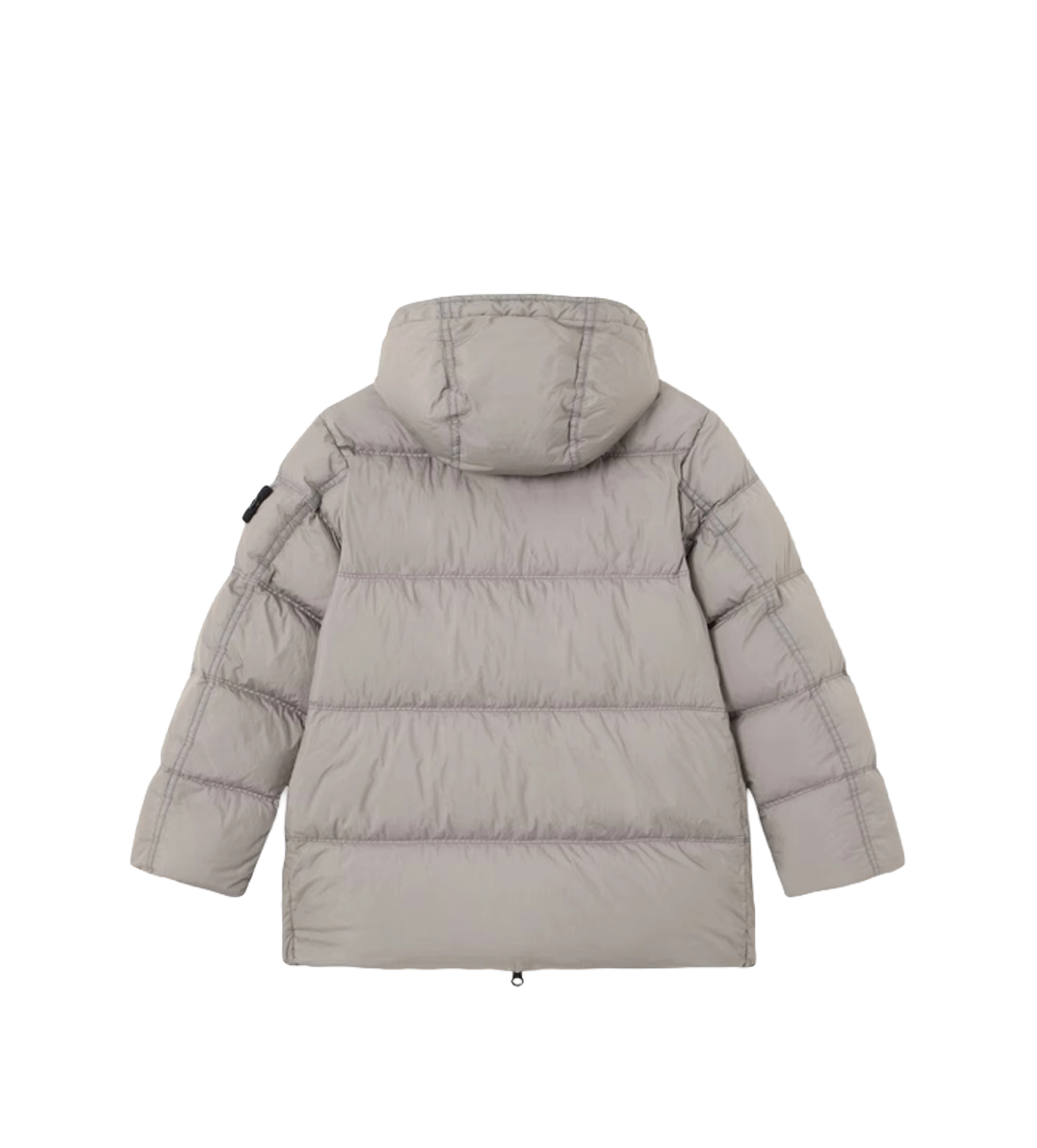Kids Garment Dyed Crinkle Reps NY donsjack stoffig grijs