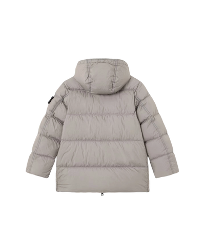 Kids Garment Dyed Donsjack Grijs