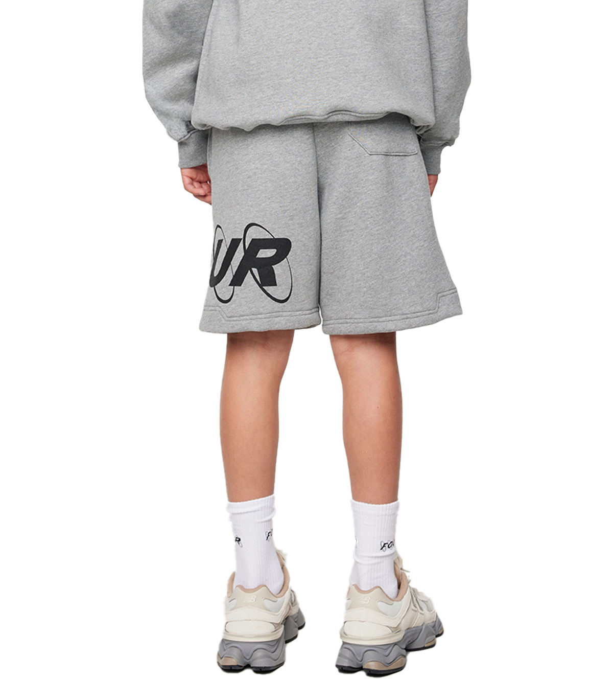 Big Circles Shorts Grijs/zwart