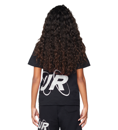 Big Circles  T-shirt Zwart/Wit