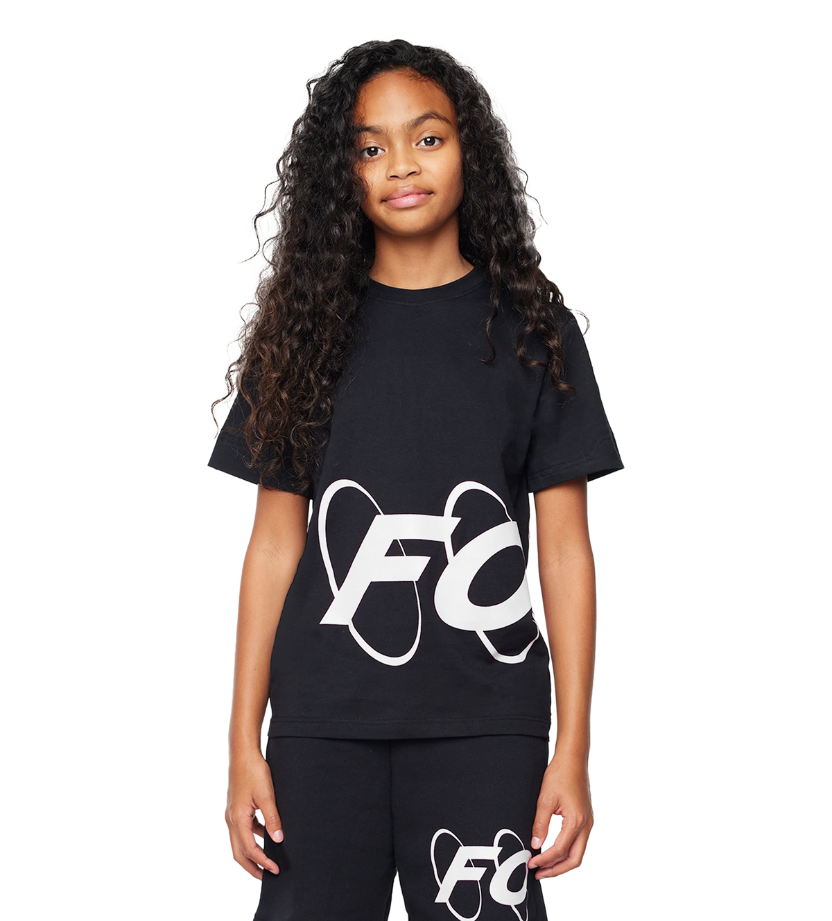 Big Circles  T-shirt Zwart/Wit