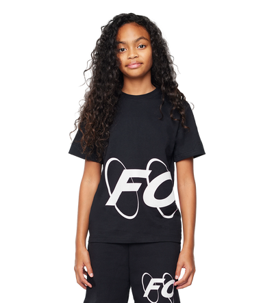 Big Circles  T-shirt Zwart/Wit