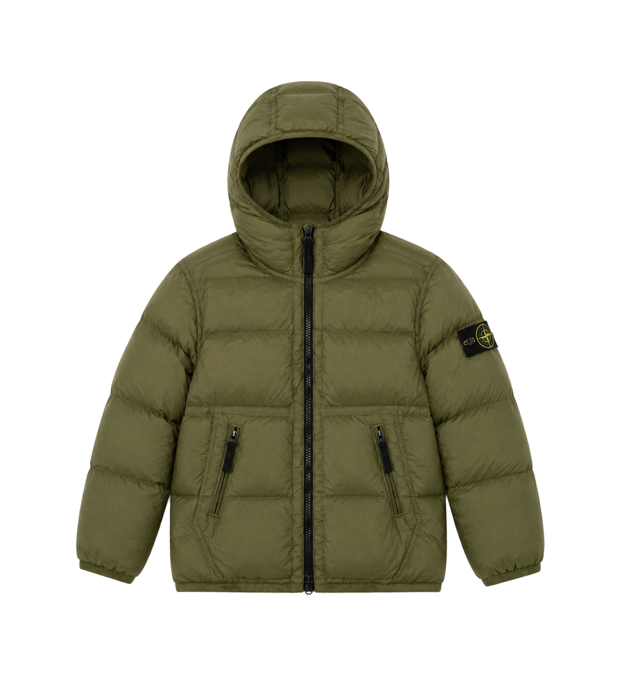Kids Korte Parka Militair Groen