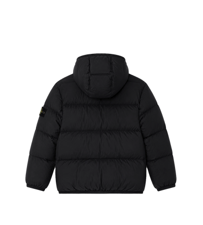 Kids Donsjack met capuchon zwart