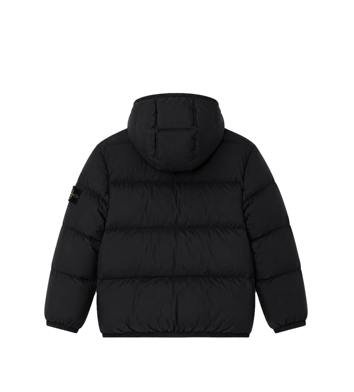 Kids Donsjack met capuchon zwart