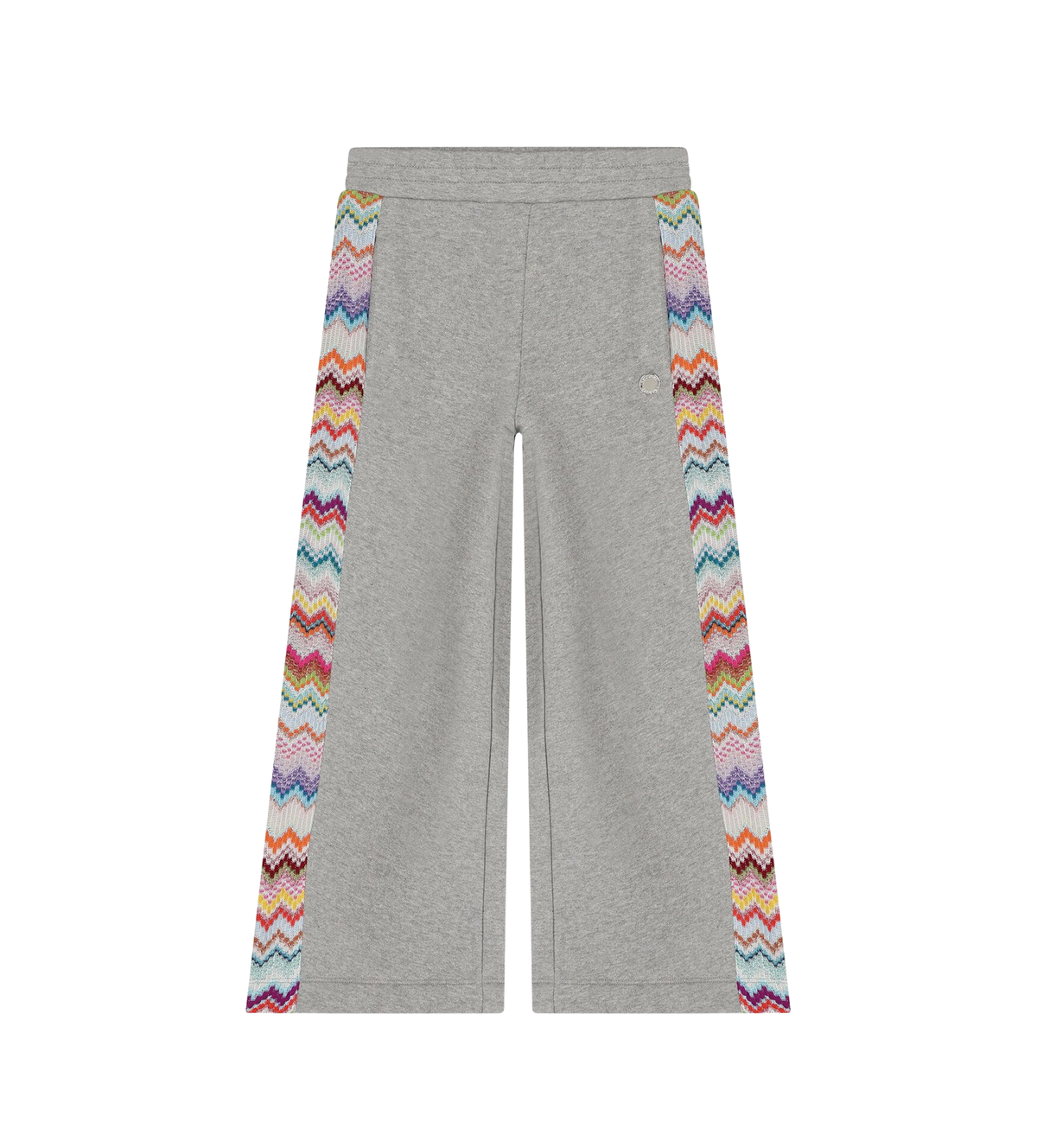 Kids Zigzag Glitter Trousers Grey
