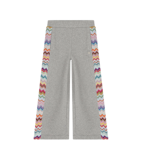 Kids Zigzag Glitterbroek Grijs