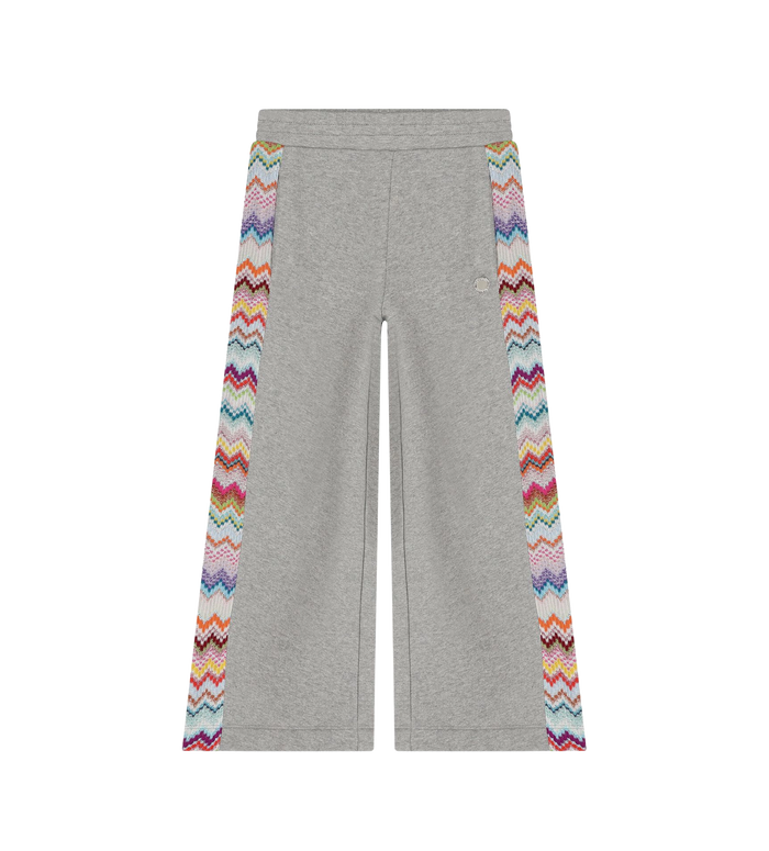 Kids Zigzag Glitterbroek Grijs