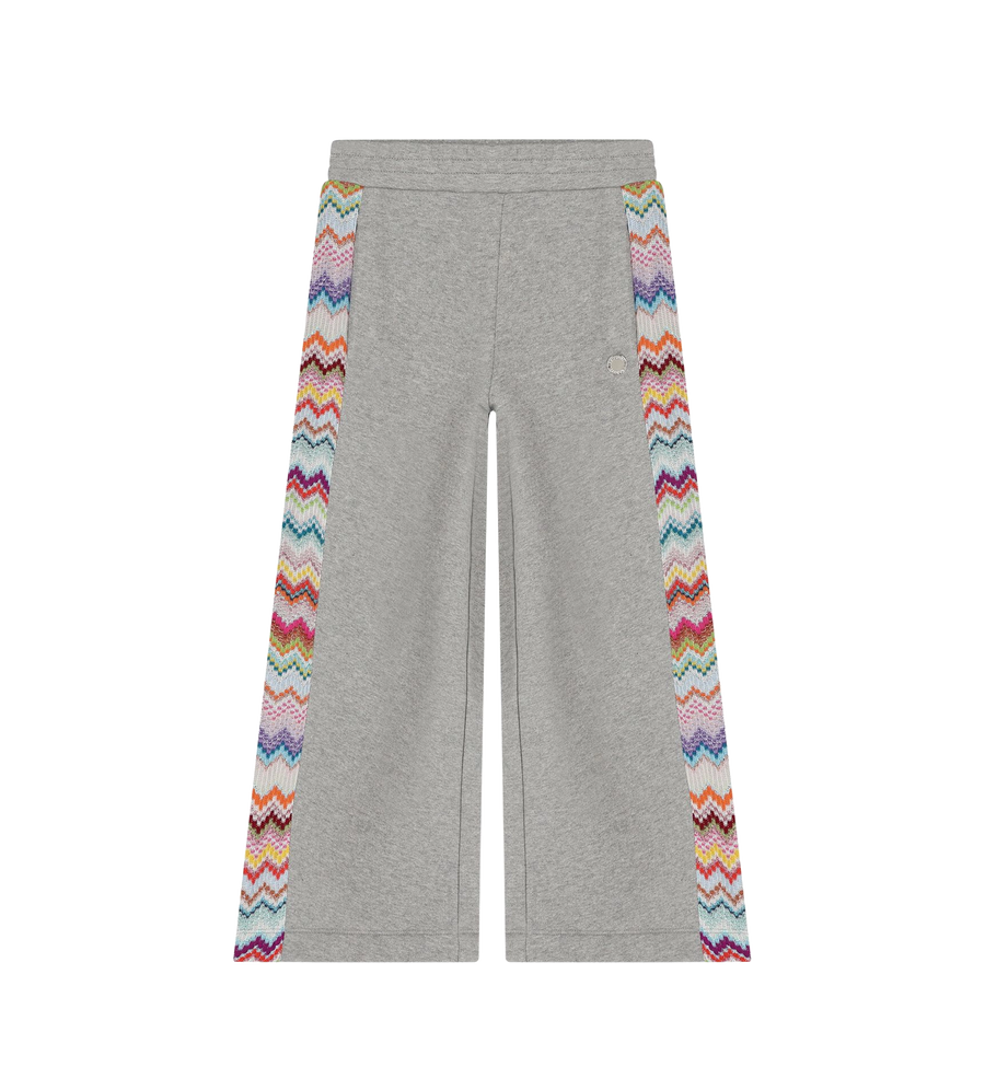 Kids Zigzag Glitterbroek Grijs