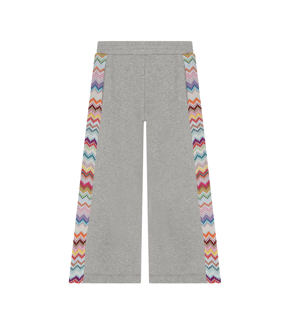 Kids Zigzag Glitter Trousers Grey