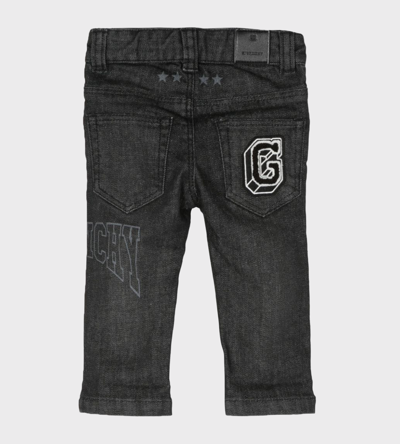 Baby Logo-Patch Jeans Black