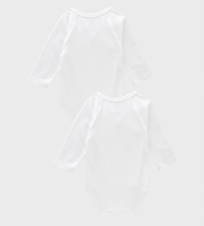 Baby Bodysuit Crown Set In White