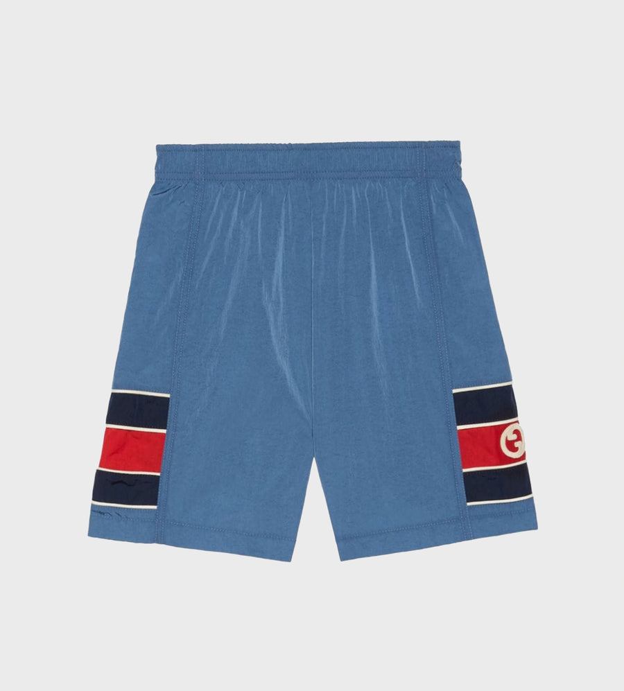 Logo Patch Shorts Blue