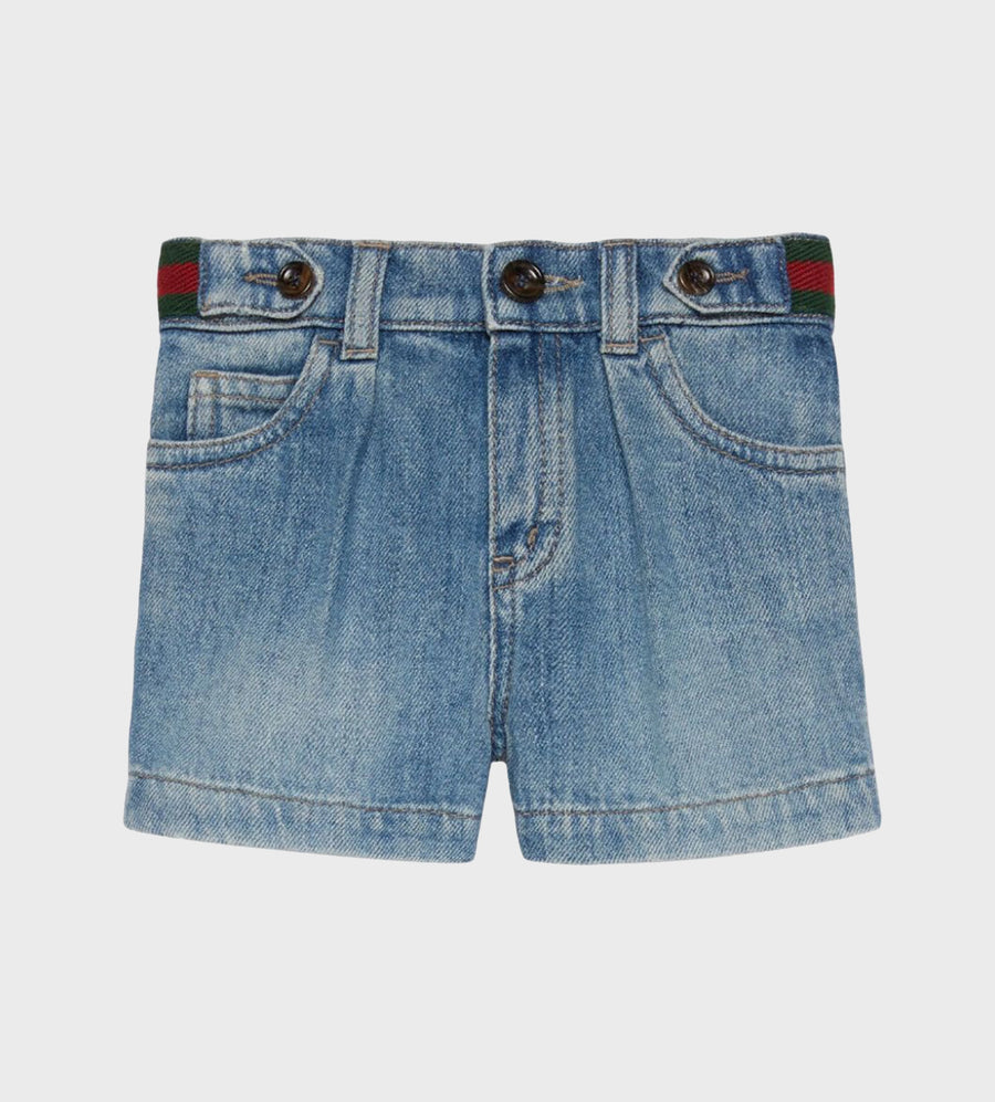 Baby Denim Bermuda Shorts Blue