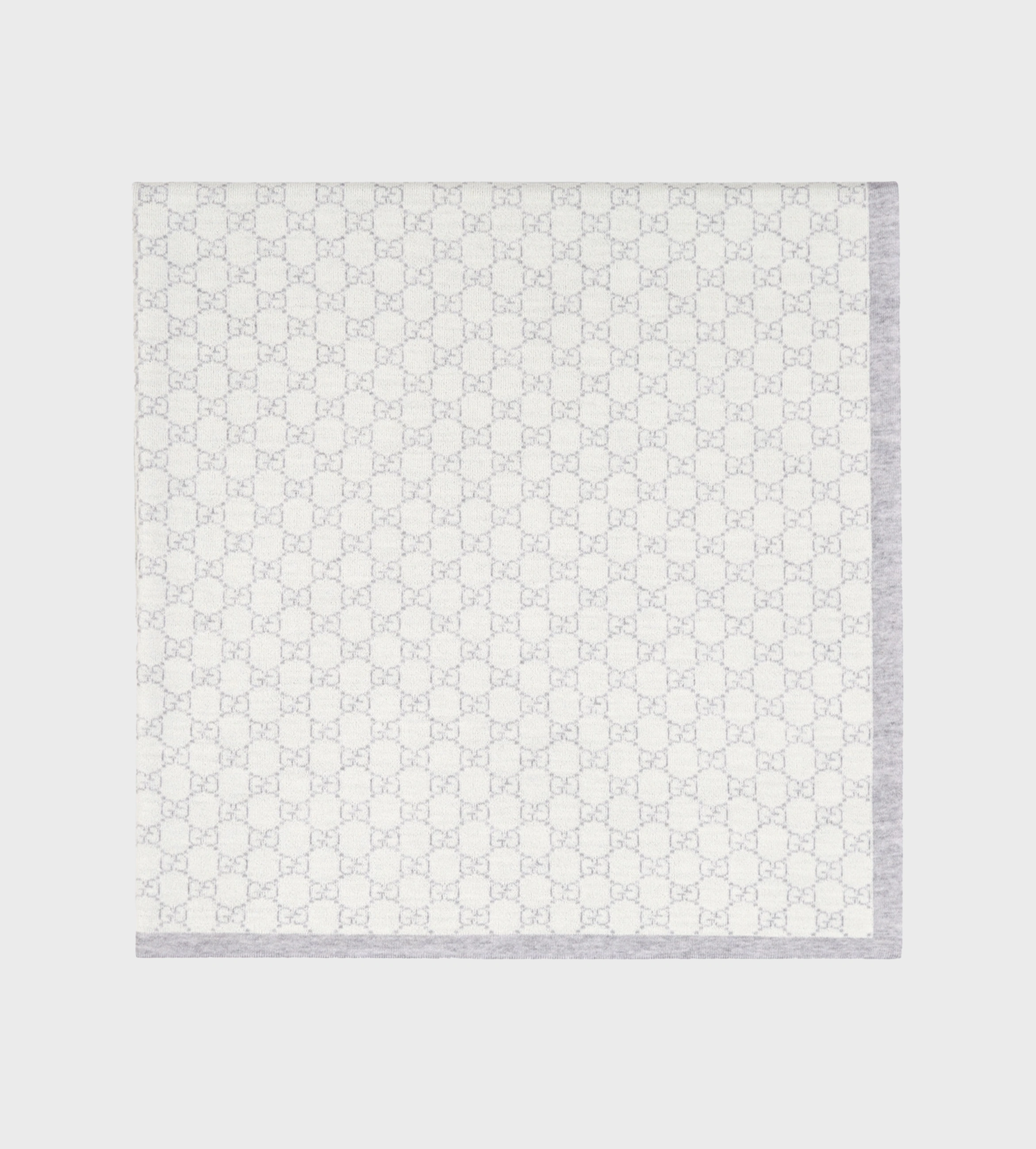GG Jacquard Wool Blanket Grey