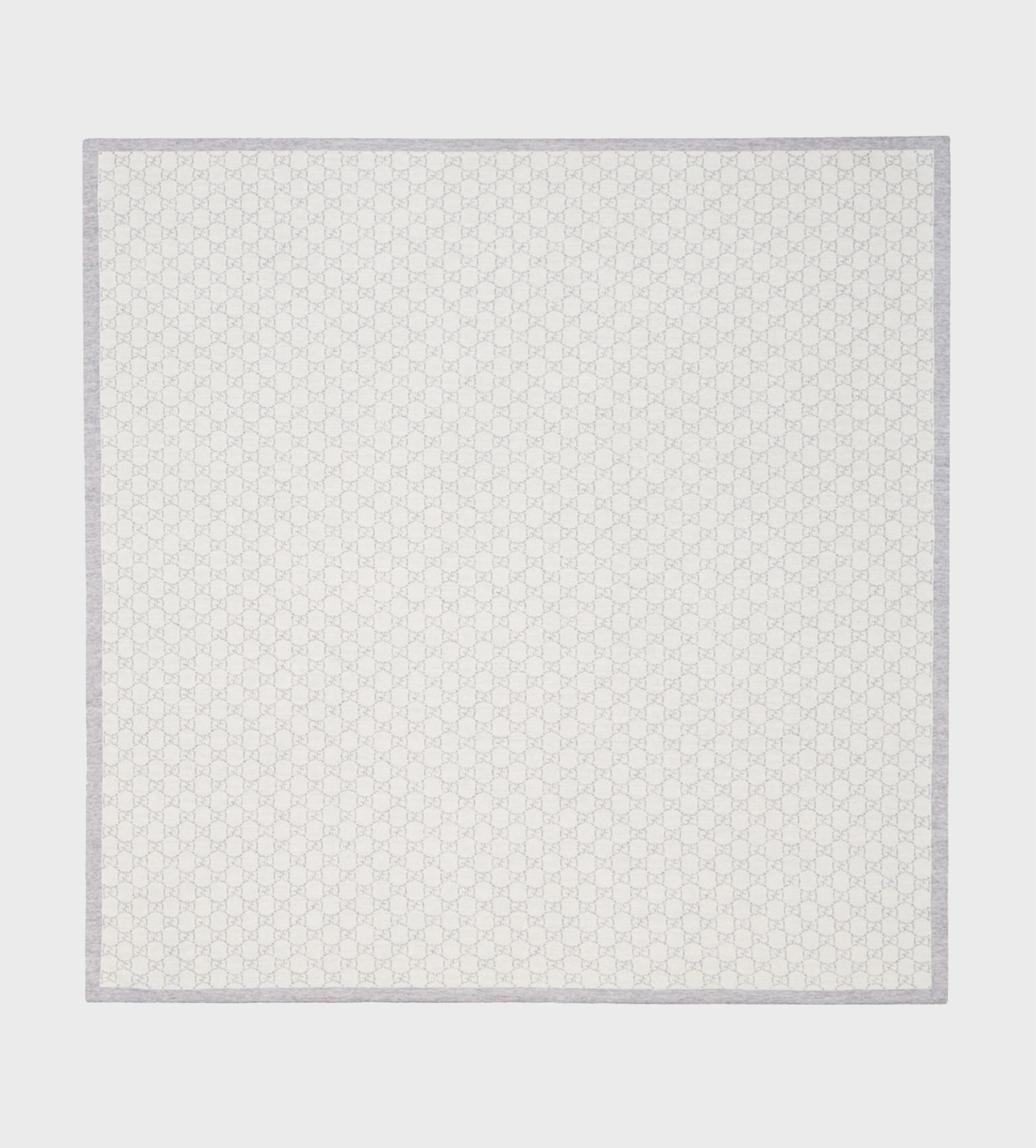 GG Jacquard Wool Blanket Grey