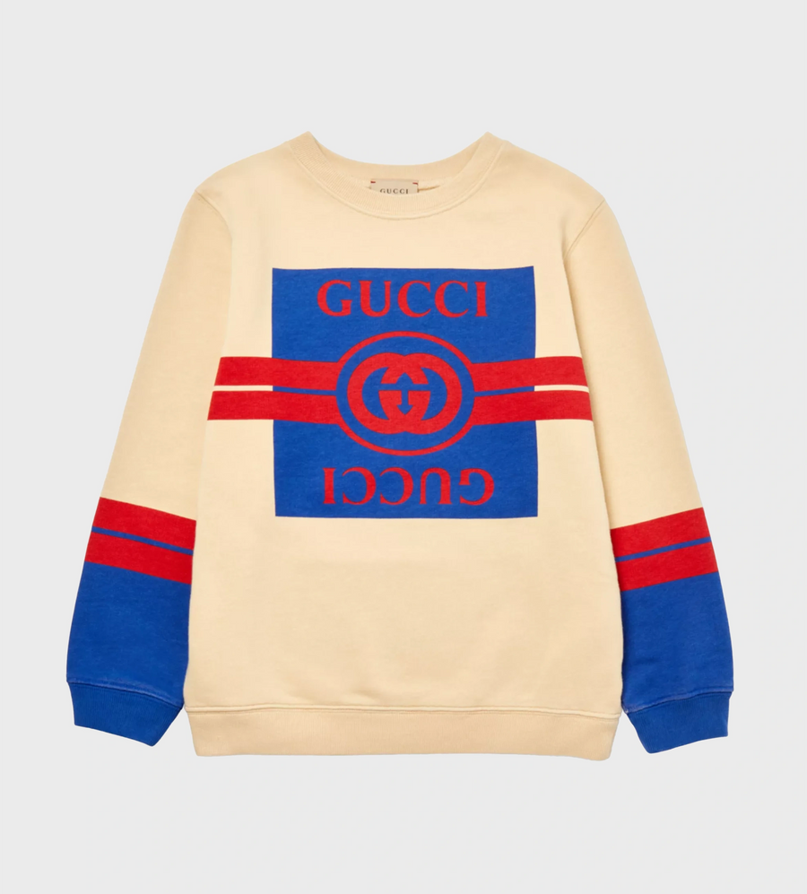 Printed Logo Sweatshirt Sweet Cream