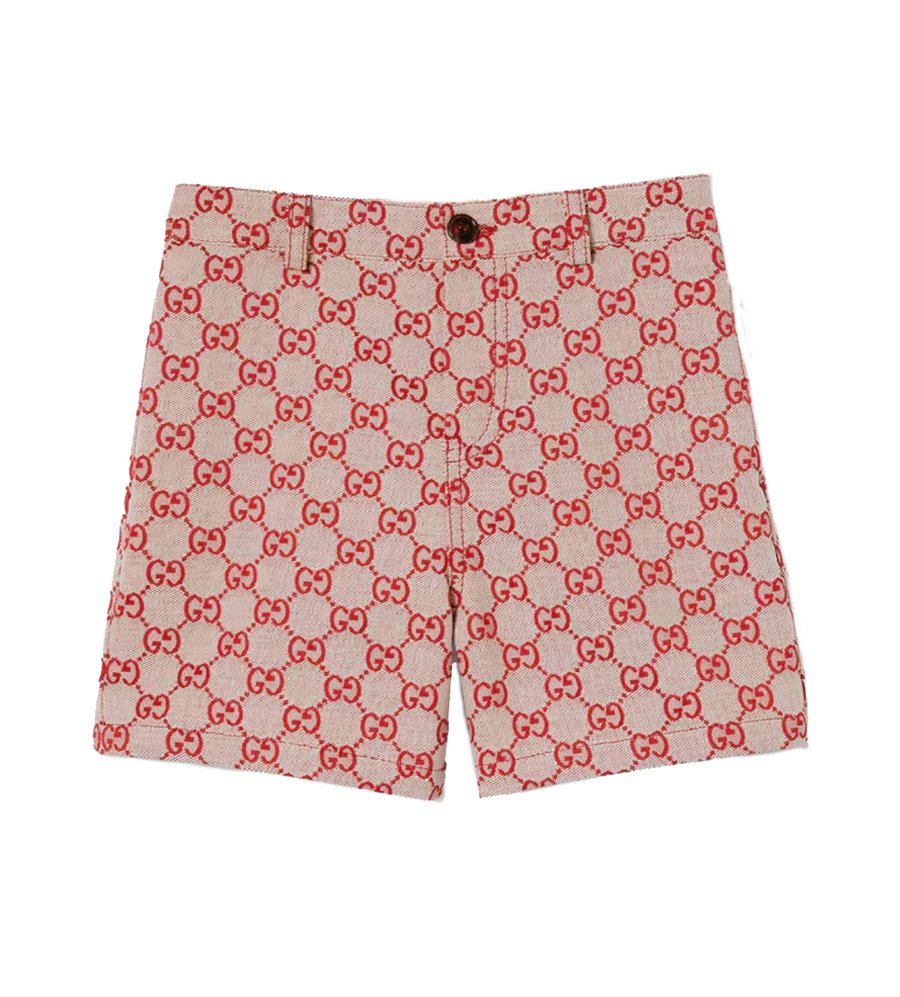 Gucci GG Canvas Shorts in Red (Kids)