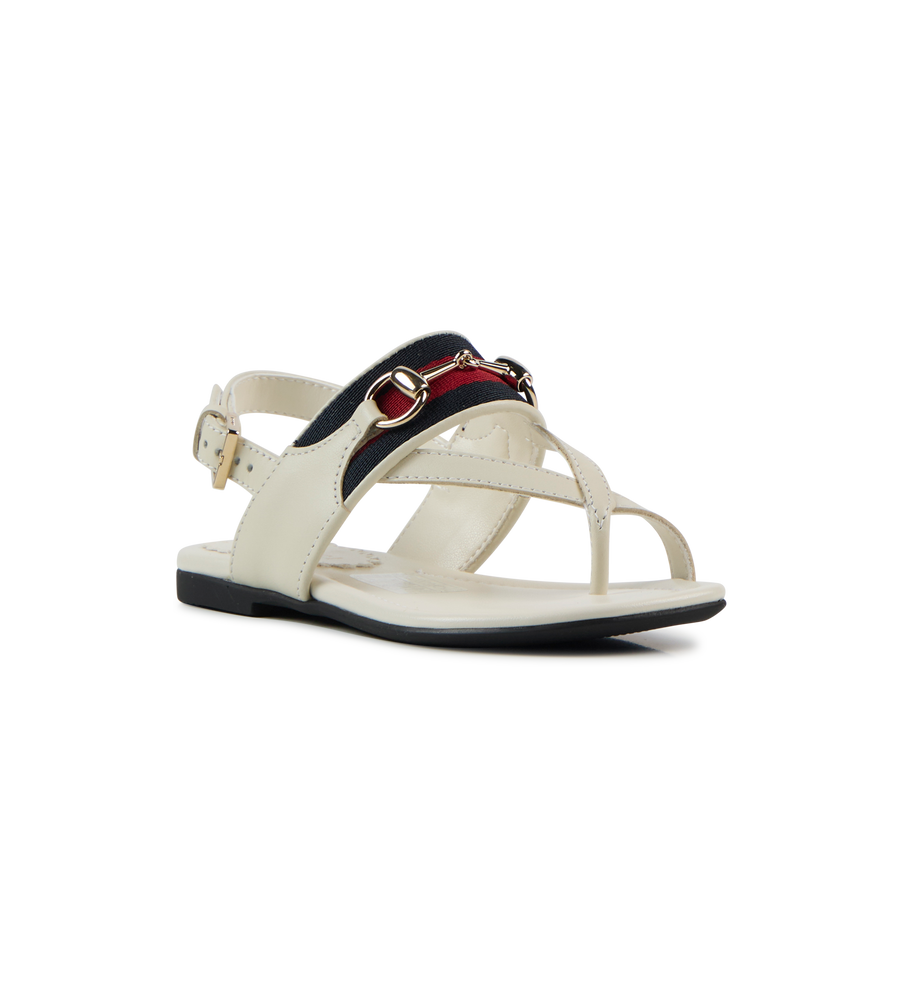 Sandal with Web Dusty White
