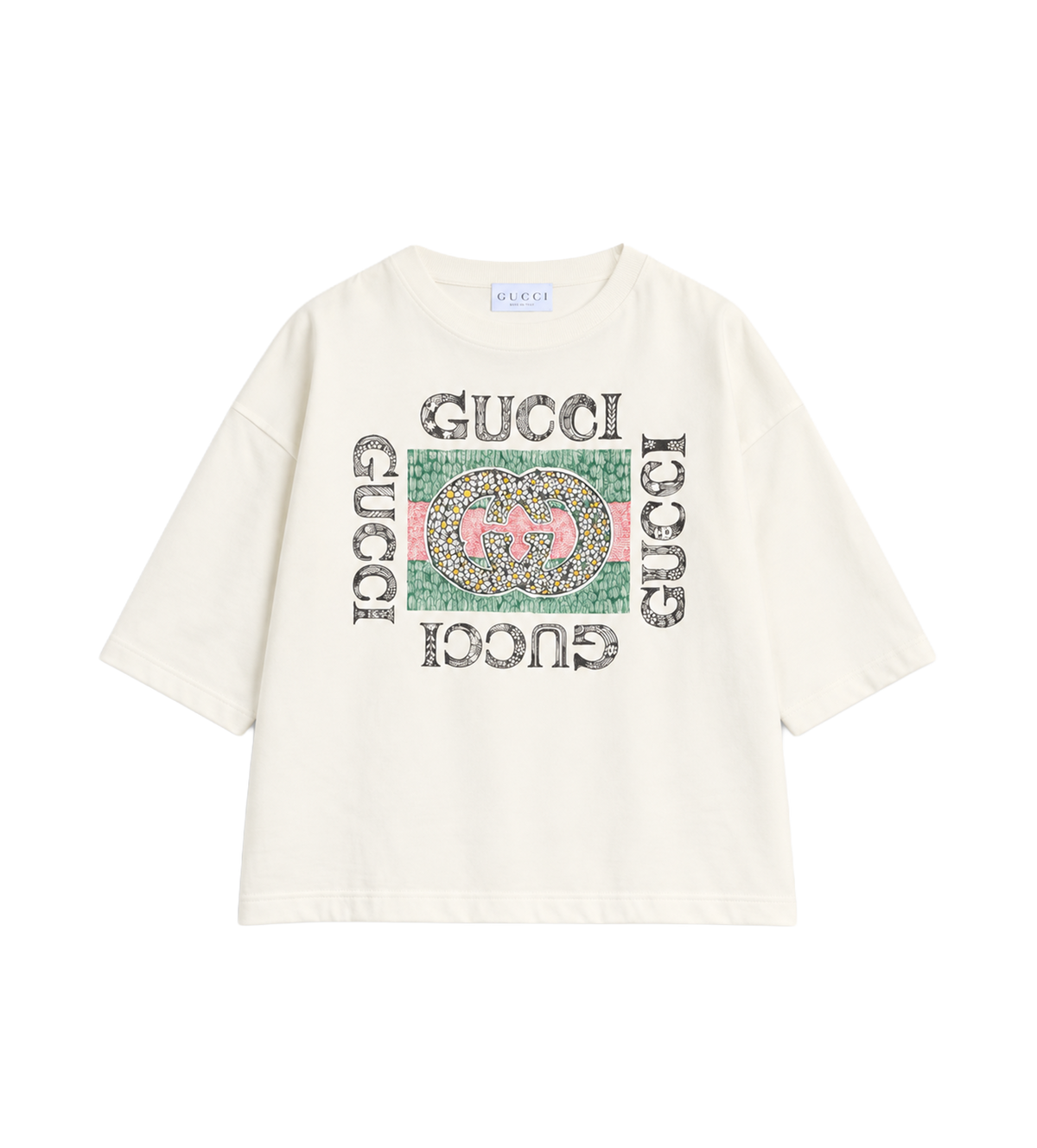 Kids T-shirt Met Logoprint Wit