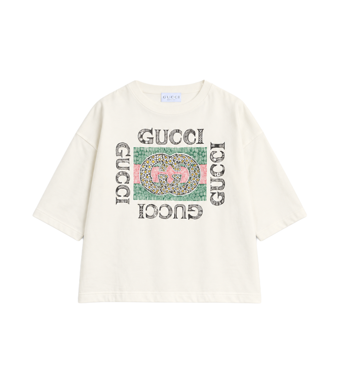 Kids T-shirt Met Logoprint Wit