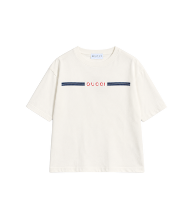 Kids Katoenen T-shirt Met Print Wit