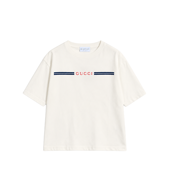 Kids Katoenen T-shirt Met Print Wit