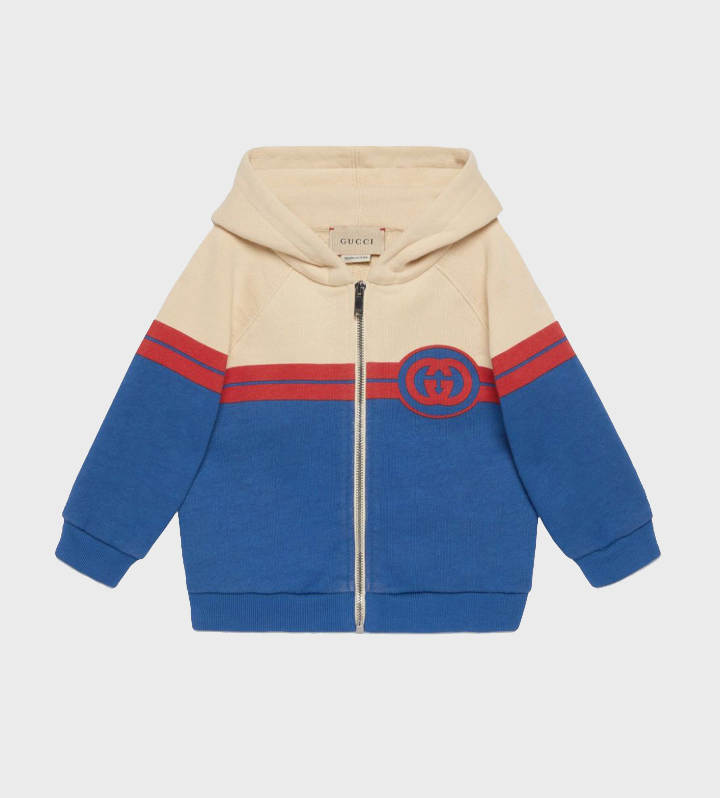 Interlocking GPrint Zipup Cream FOUR Kids