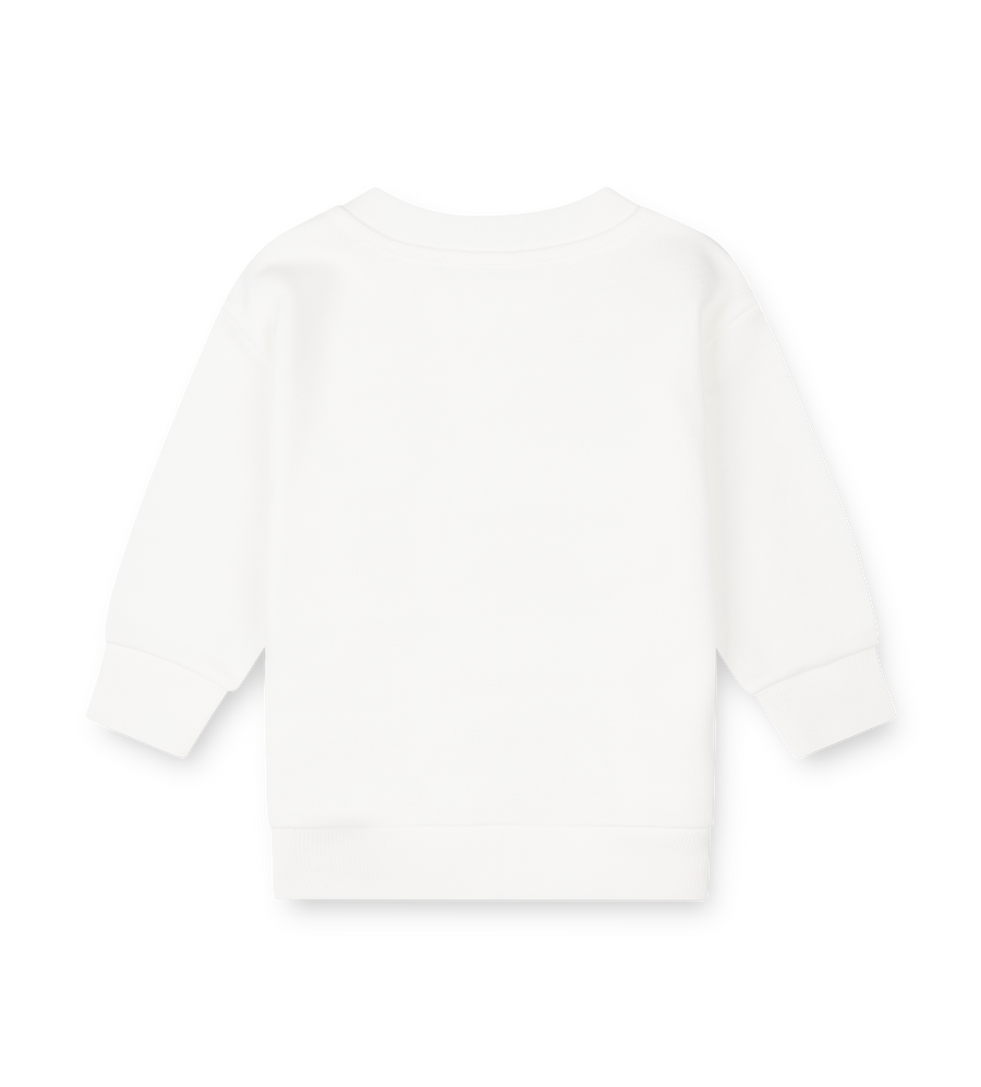White sweatshirt backshot 

