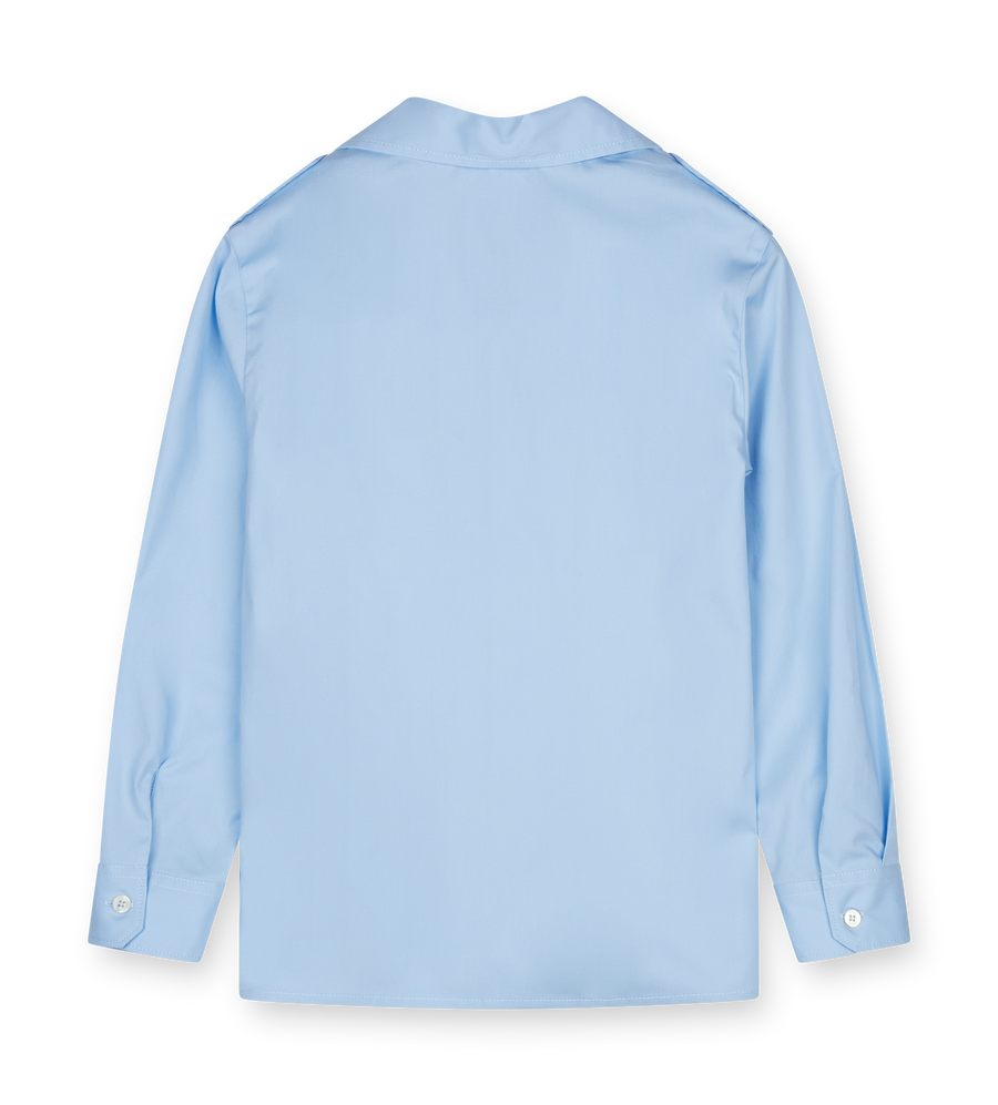 Light blue shirt on a white background