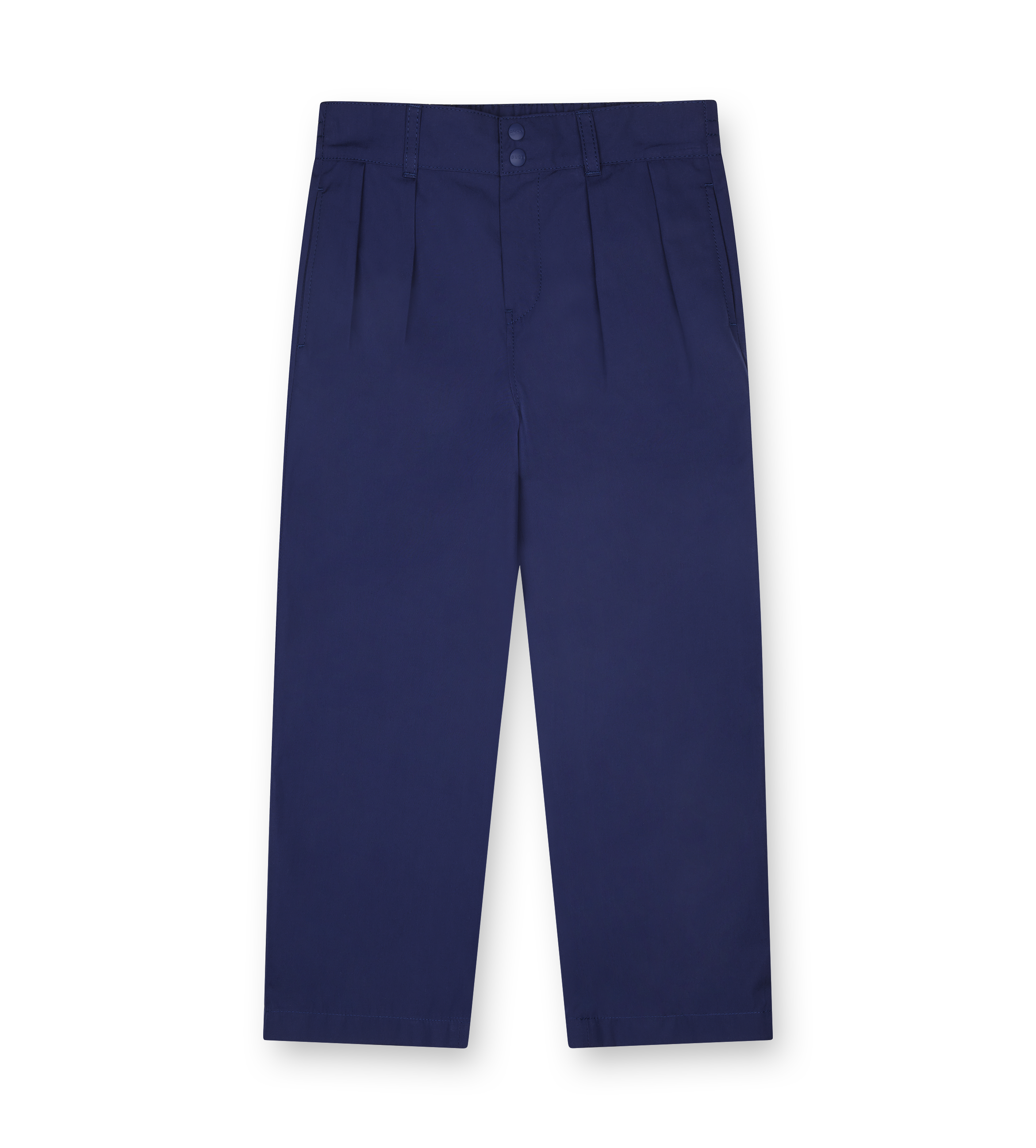 Navy blue pleated trousers